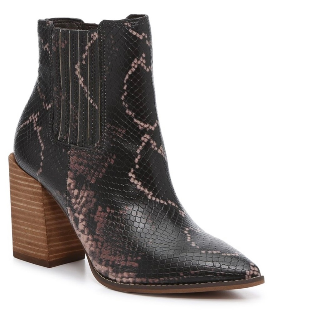 Steve Madden snake skin booties